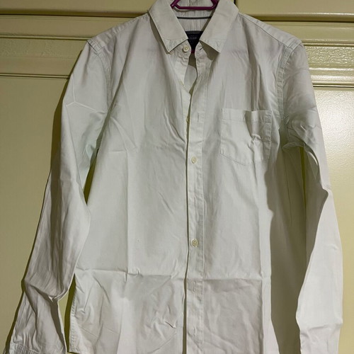 Pull & Bear men's long-sleeve shirt used, size S, light green