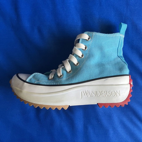 All Star Converse platform sole shoes JW Anderson, turquoise, size 39