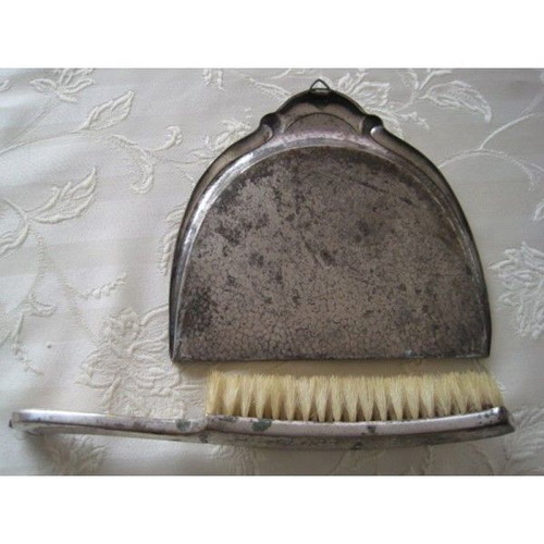 Wmf dustpan vintage with wooden brush