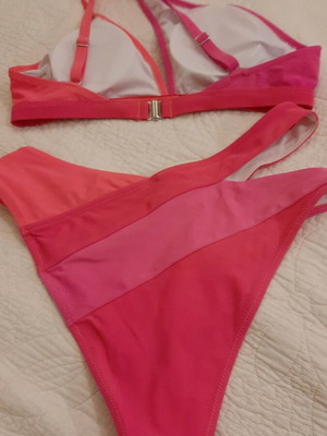 Shein bikini color block