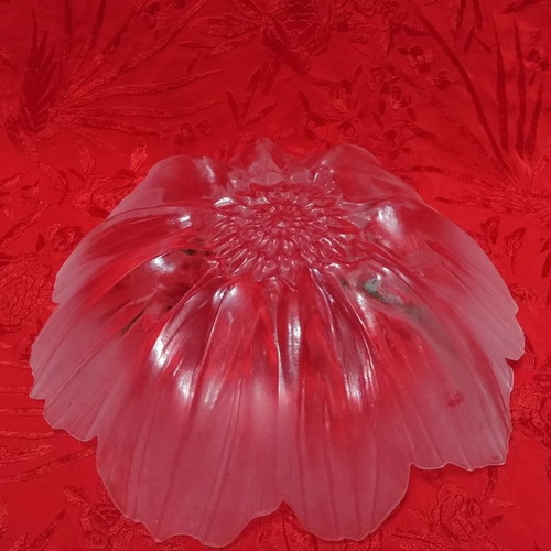 Anemone XL bowl handmade crystal Maleras by Mats Jonasson new