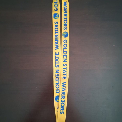 Warriors lanyard new, blue and yellow