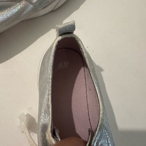 H&M sneakers silver used, size 37, athletic