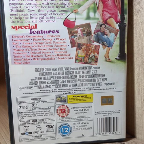 13 Going on 30 DVD used with English subtitles