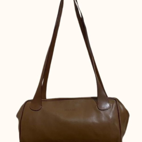 CB Collection leather shoulder bag used, brown