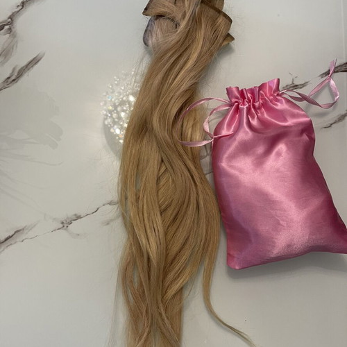 Hair extensions virgin quality 50cm, 100gr, set of 6, blonde balayage