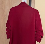 Red jacket with rolled sleeves like new