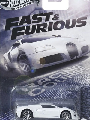 Bugatti Veyron Hot Wheels Silver car Fast and Furious