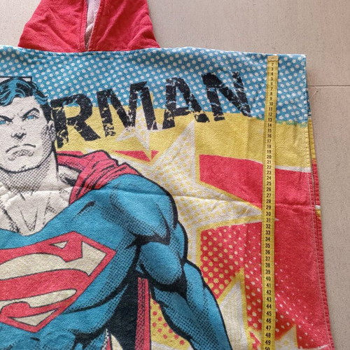 Superman Prenatal Kids Poncho Towel used, 3-4 years, 100% cotton