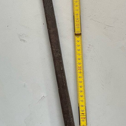 Building crowbar 55 cm used, vintage steel