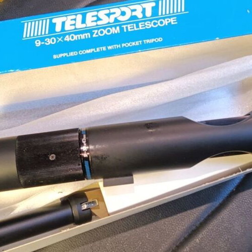Telesport Zoom Binoculars Telescope 9-30x40 with Mini Tripod like new