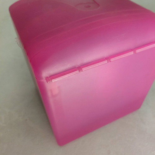 CD storage box with colorful sleeves like new