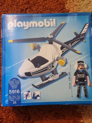 Playmobil 5916 police helicopter used, complete