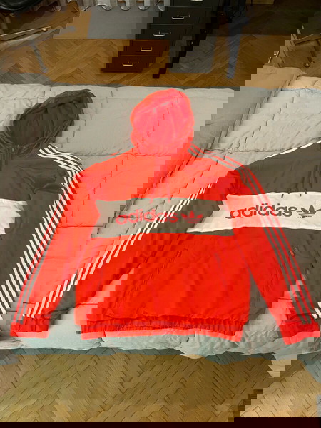 Adidas M φουτερ με κουκουλα και μισο φερμουαρ