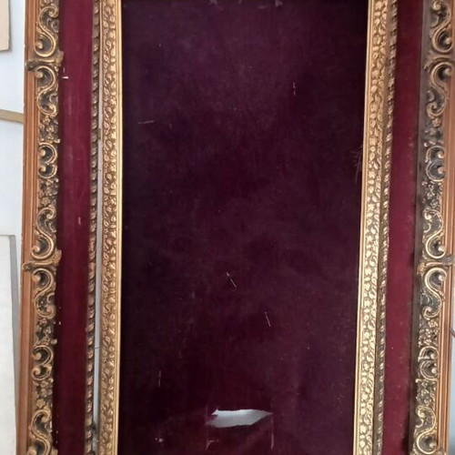 Large gold frame used