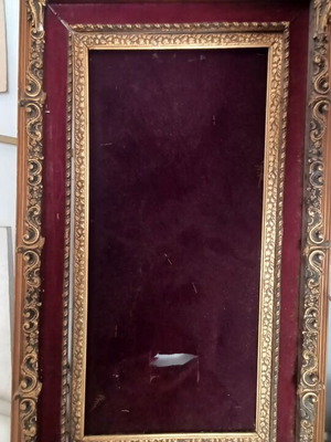 Large gold frame used