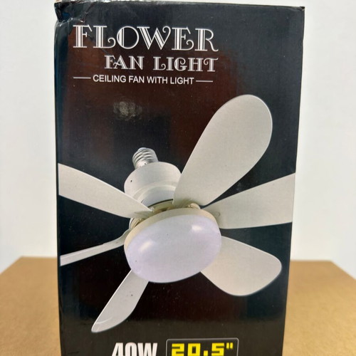 Flower Fan Light ceiling fan with LED light and remote control, 40W