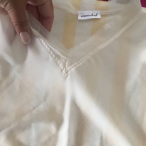 Ananiko transparent top new in beige color size M