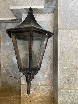 Outdoor IP65 plastic wall lantern like new