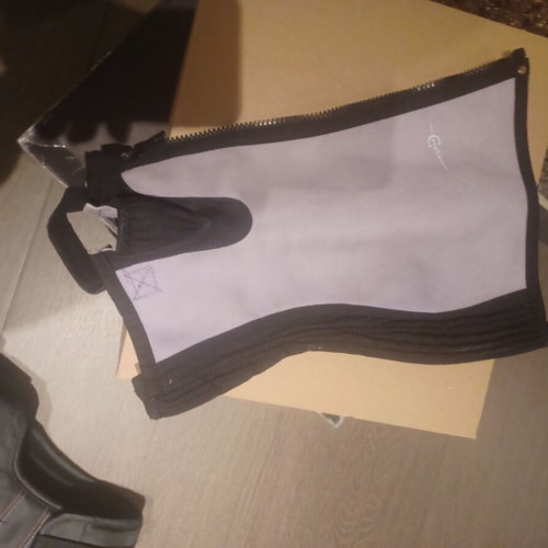 Children's riding set used, helmet, gaiters, vest