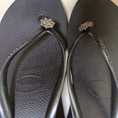 Havaianas High Fashion platform flip flops size 41, new