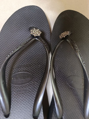 Havaianas High Fashion platform flip flops size 41, new