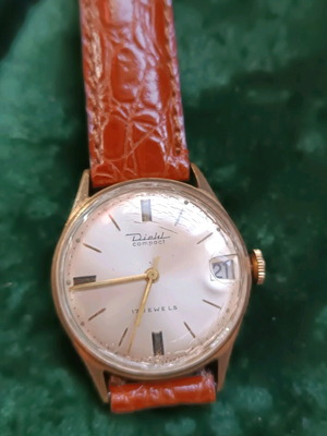 Vintage Diehl Compact 17 Rubis wristwatch used men's