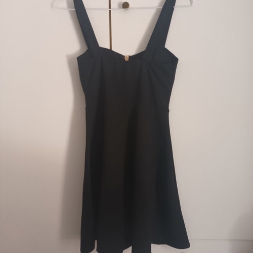 Dress black with front zipper, light chest padding, like new