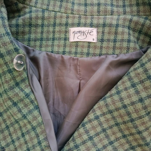 Jacket Namaste small green color like new