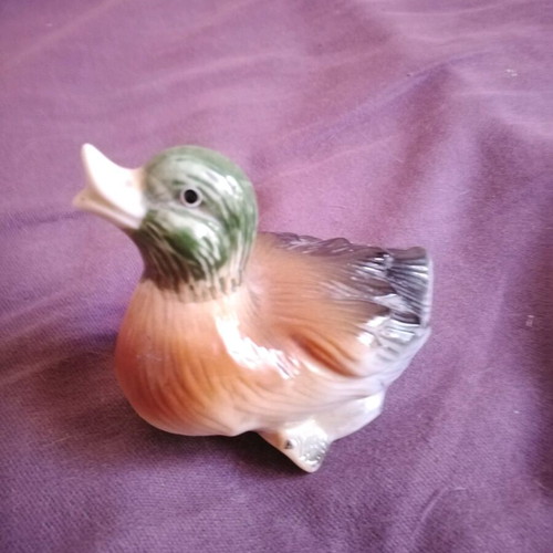 Antique porcelain duck miniature used from Copenhagen