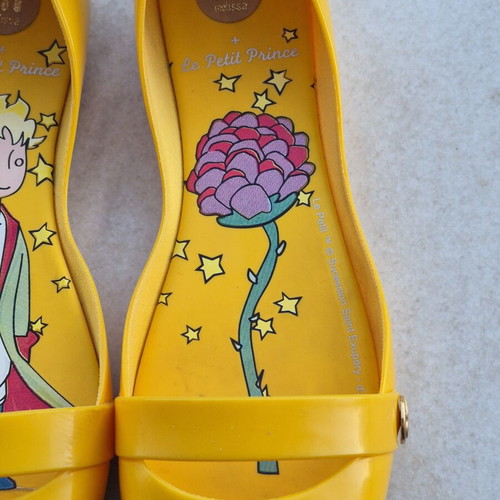 Melissa Le Petit Prince ballerinas like new, size 40, yellow multicolor