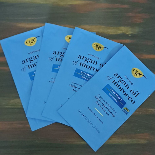 Ogx Argan Oil of Morocco Shampoo 4 Packets of 9ml