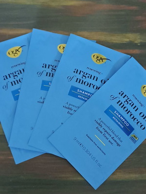Ogx Argan Oil of Morocco Shampoo 4 Packets of 9ml