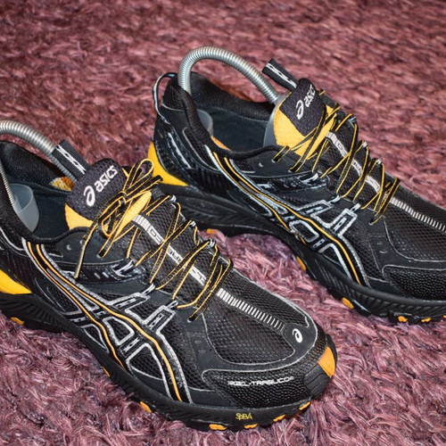 Asics Gel Trabuco GTX Black Men's Sports Shoes Size 43 Used