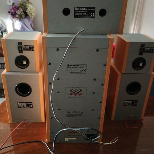 Roadstar home cinema speakers used, 6-piece set 300 watts