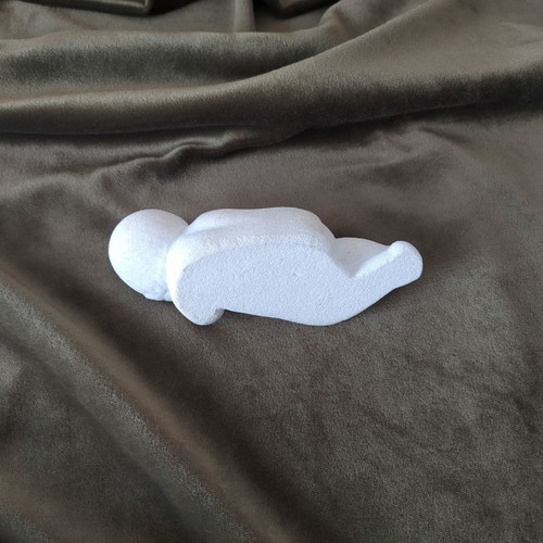 Limestone sleeping newborn baby figurine like new