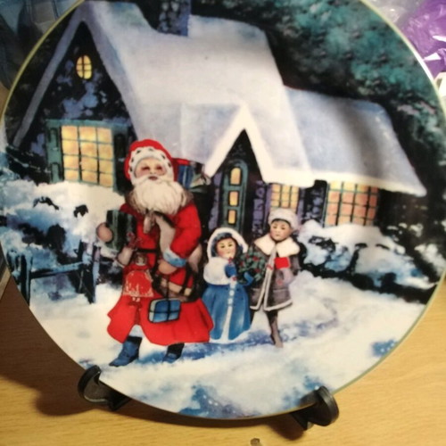 MSA Vintage Large Christmas Ceramic Platter like new