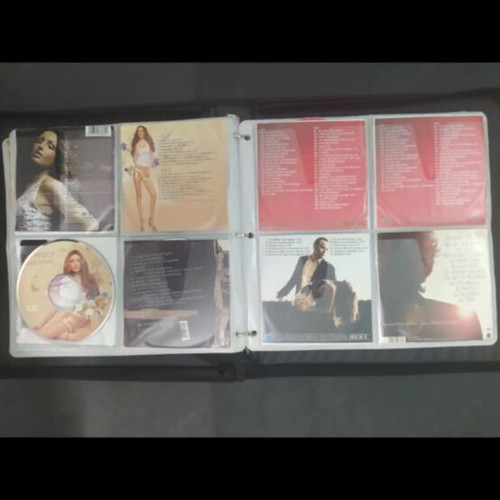 CD case with 120 CDs used, pack