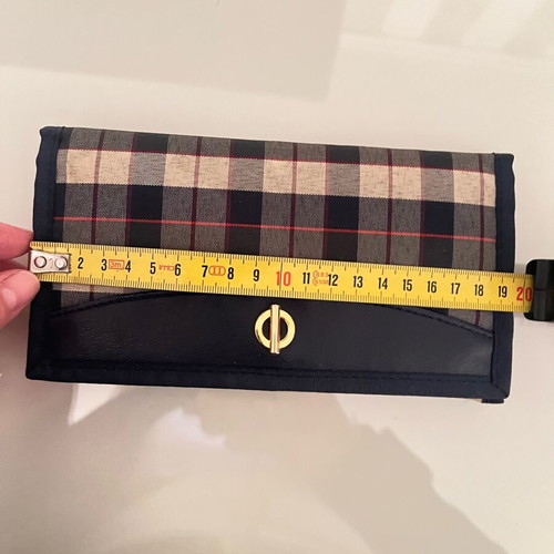 Checked wallet unused, blue