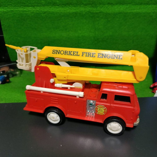 Vintage fire truck 80s with folding ladder used