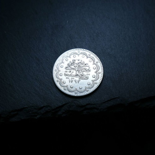 5 Kurus 1876 silver coin