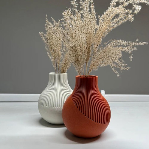 Naki Japandi 3D Printed Vase new, minimal design