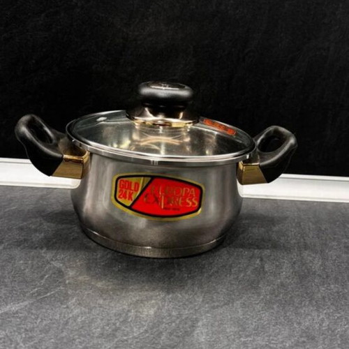 Europa Express pot with 24K gold handles new