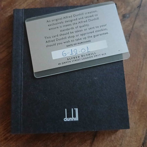Dunhill silver cufflinks new in box