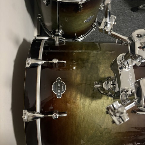 Sonor Select Force Canadian Maple drum set, Dark Forest Burst finish