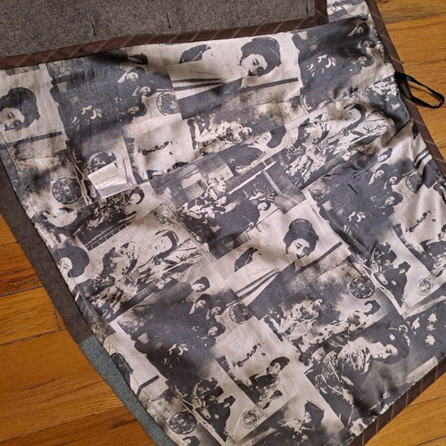Asymmetrical skirt St.Martins like new, side buttons, embroidery
