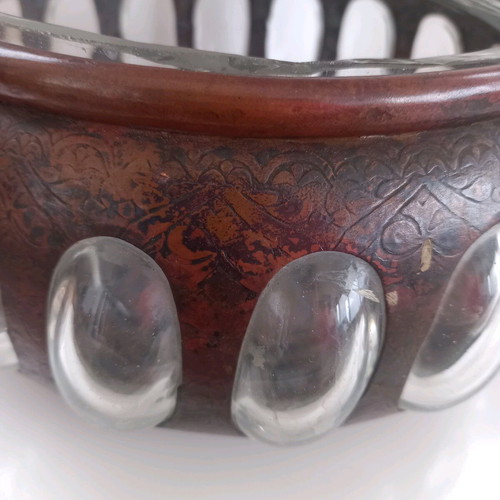 Vintage bowl used with glass and bronze from the 1980s