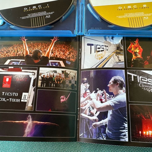 Tiesto Elements of Life World Tour 2x Blu-ray discs like new