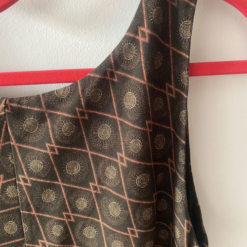 Attrattivo long dress large with open back, like new, brown