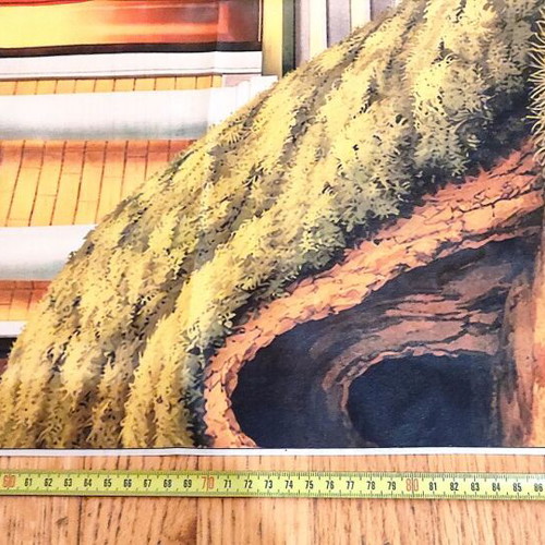Shadow Theatre Scenery Sarai with Cave silk screen print new